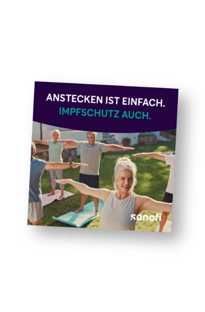 Cover Sanofi-Broschüre, Auffrischimpfungen